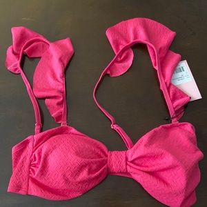Juicy Couture. Pink Bikini Top. Size L. Never Worn